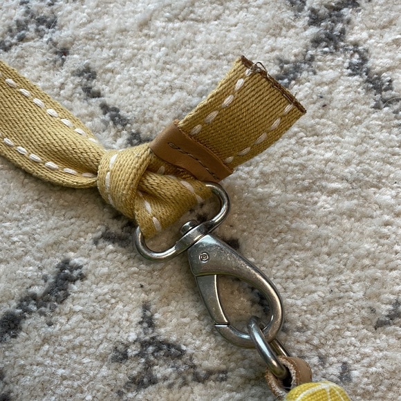 (FOSSIL) Key-Per Yellow Shoulder Handbag Tote - Picture 15 of 15